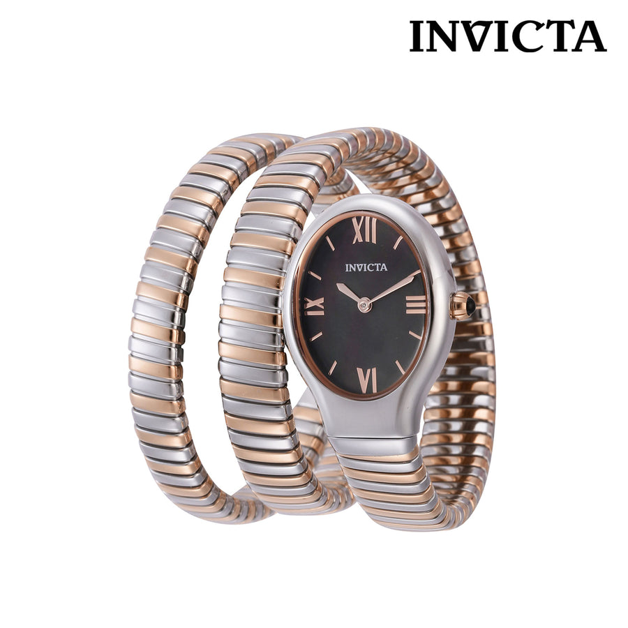 Invicta Two Tone Wrap Watch with Mother of Pearl Dial by MAYAMAR