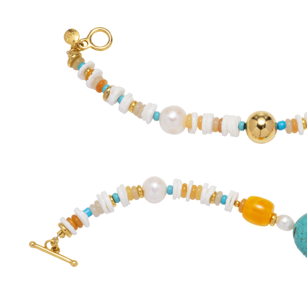 Bold Stone Beaded Necklace