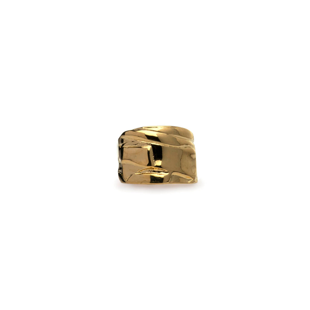 Gold Hammered Ring