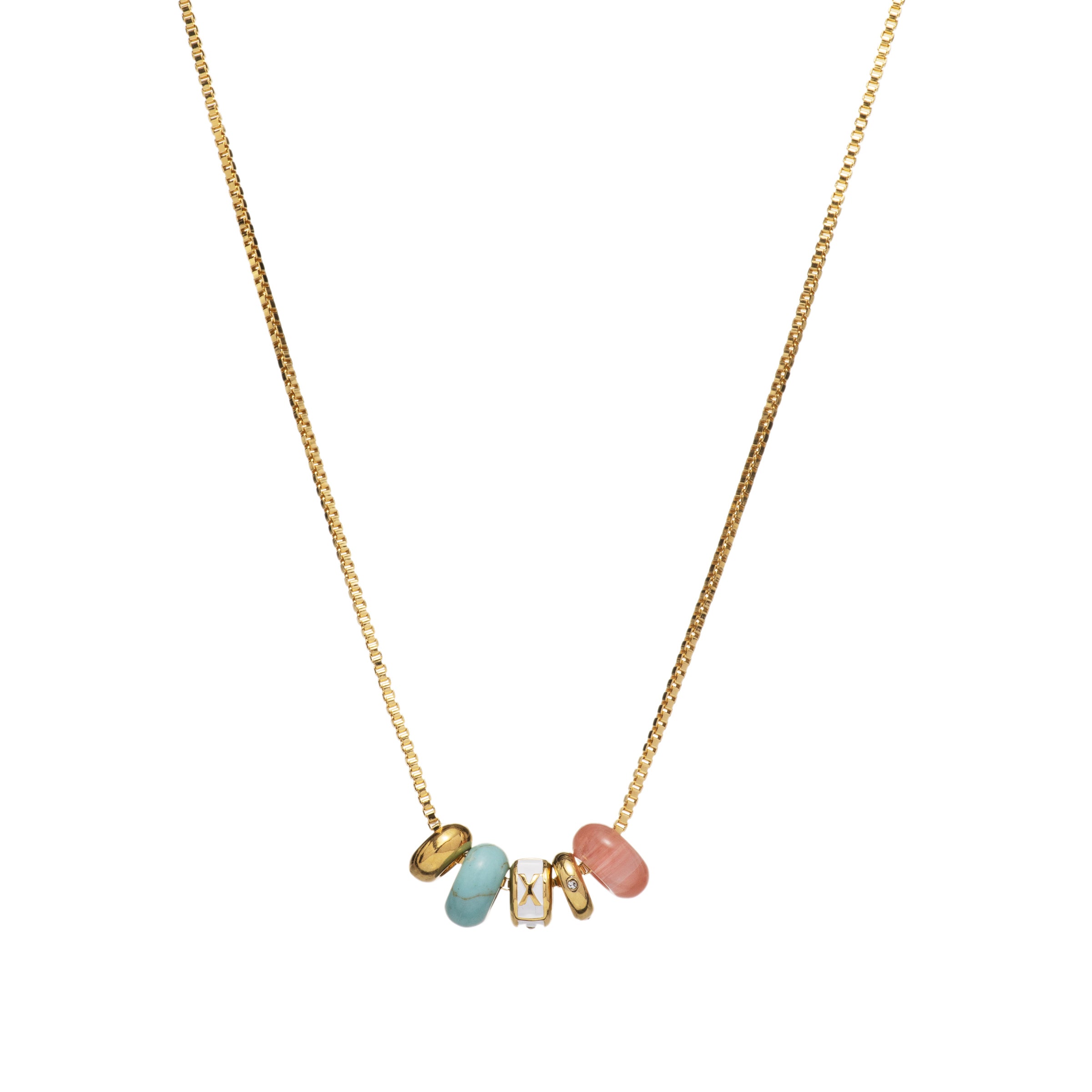 MAYAMAR 24K Gold Plated Polished Moon & Stars 18