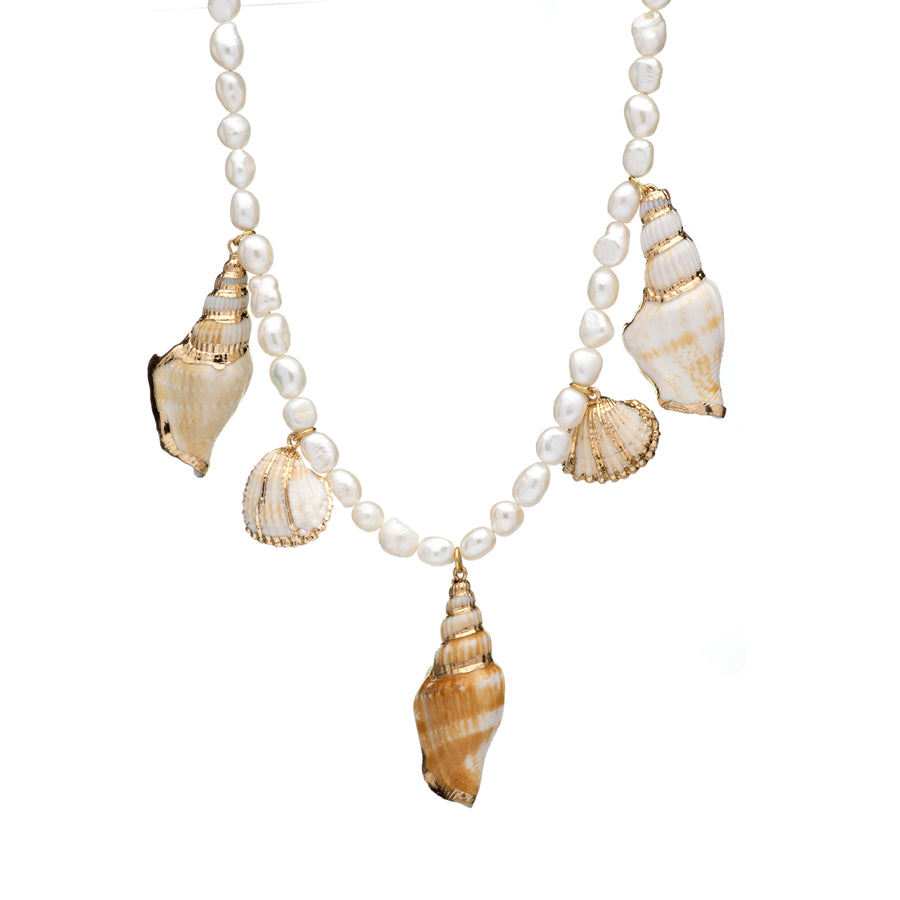 Portheras Scallop Shell Necklace - Natural Silver Cornish Jewellery -  Beautiful Sterling Silver from Cornwall