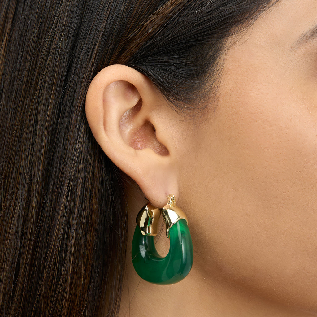 Green Organic Resin Hoops