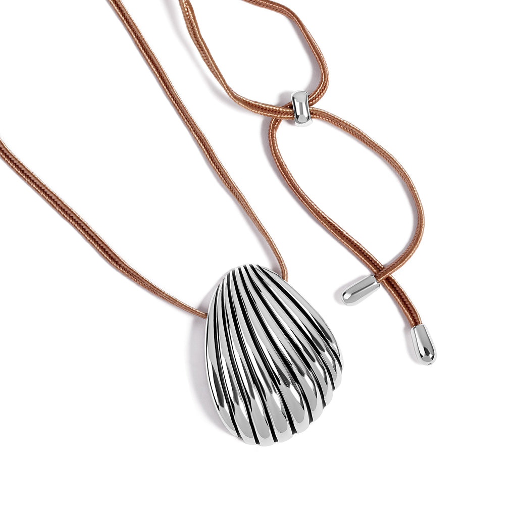 Silver Shell Adjustable Necklace