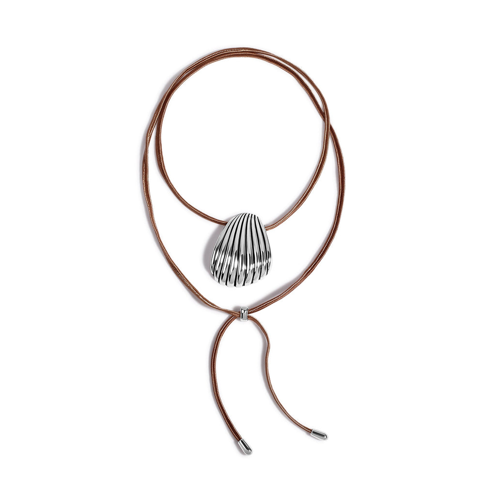 Silver Shell Adjustable Necklace