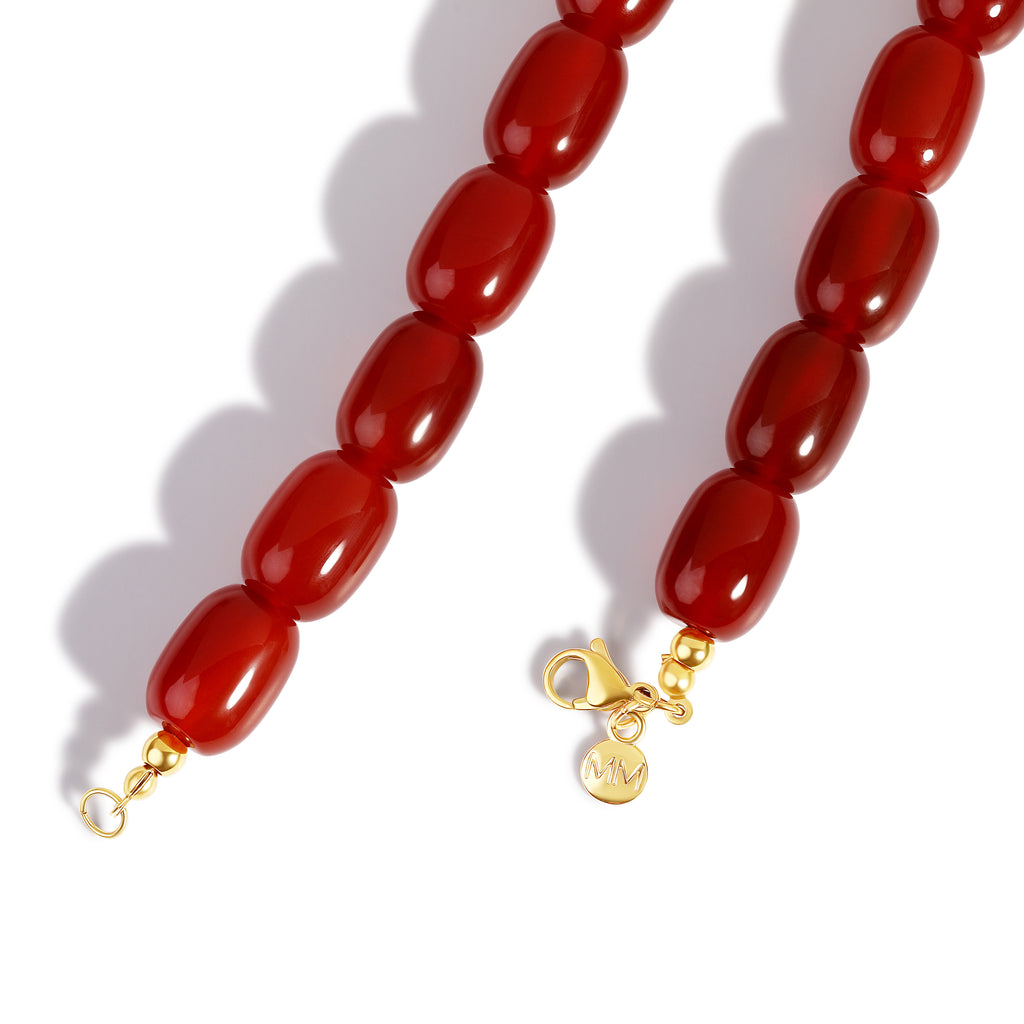 Agate Beaded Necklace
