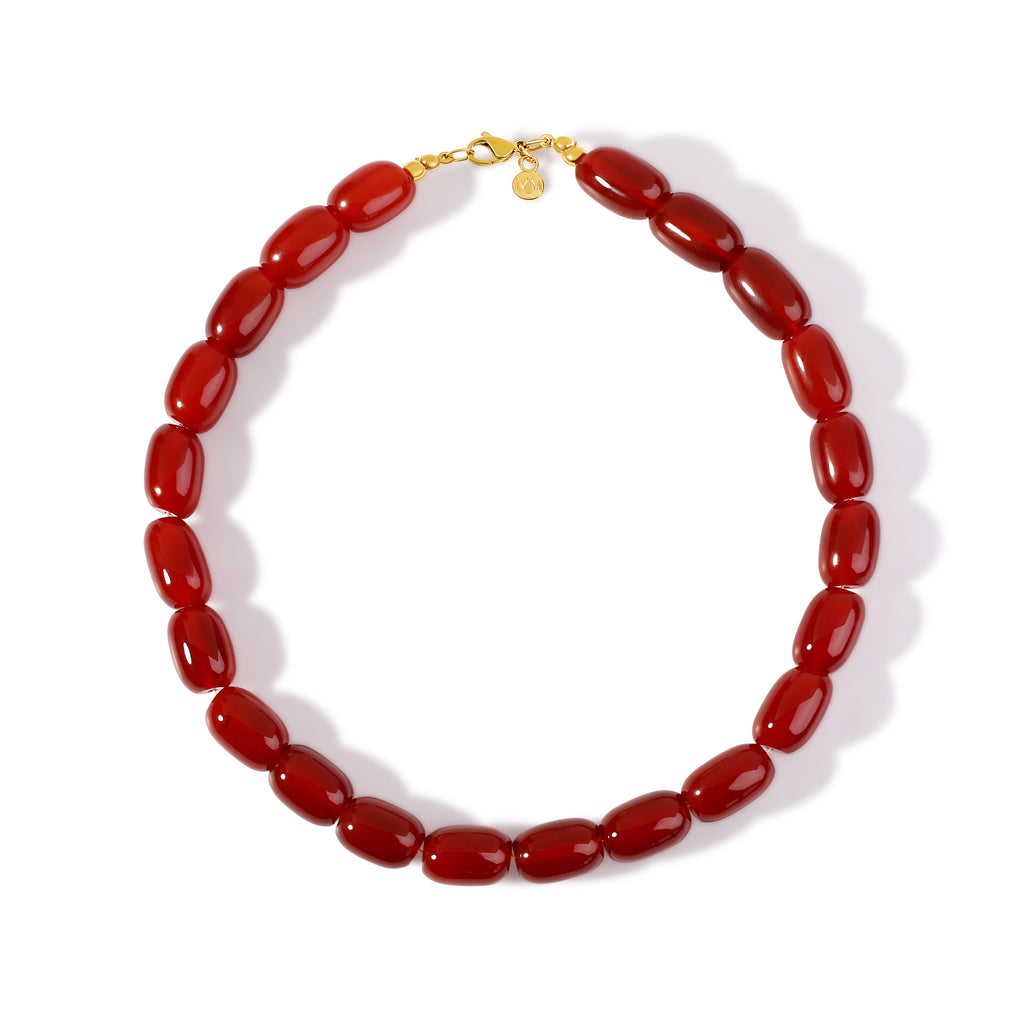 Agate Beaded Necklace