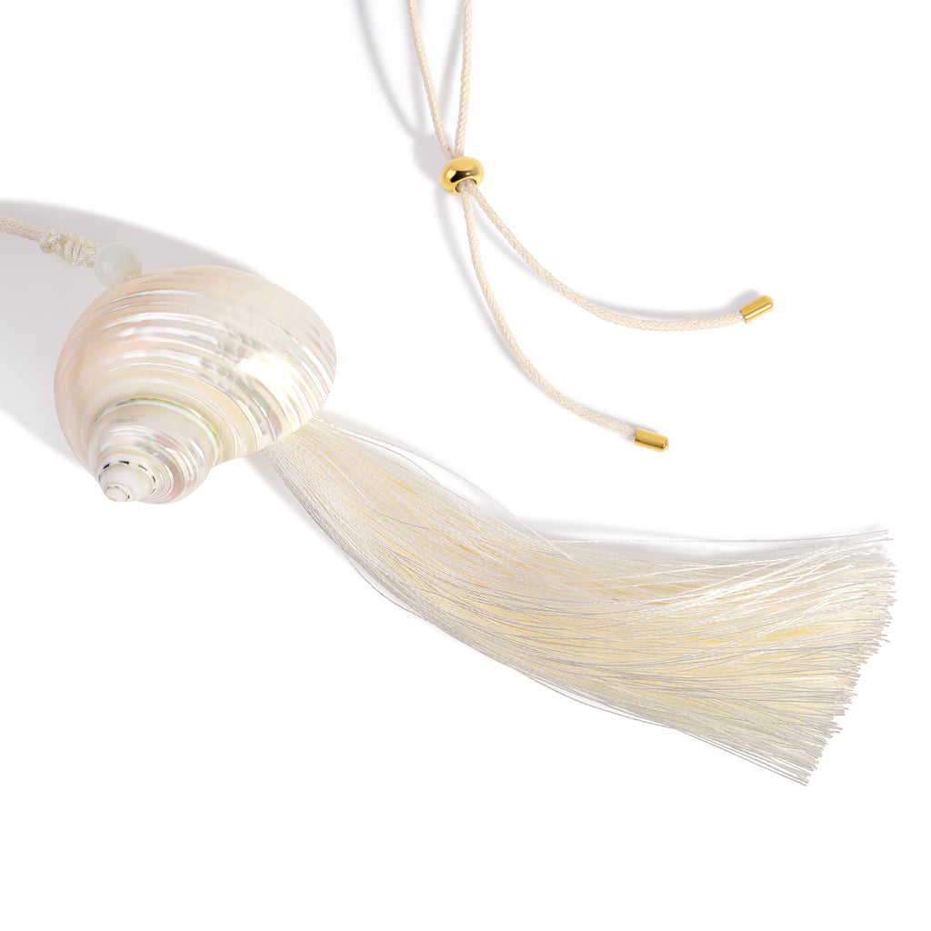 Ivory Tassel Shell Necklace
