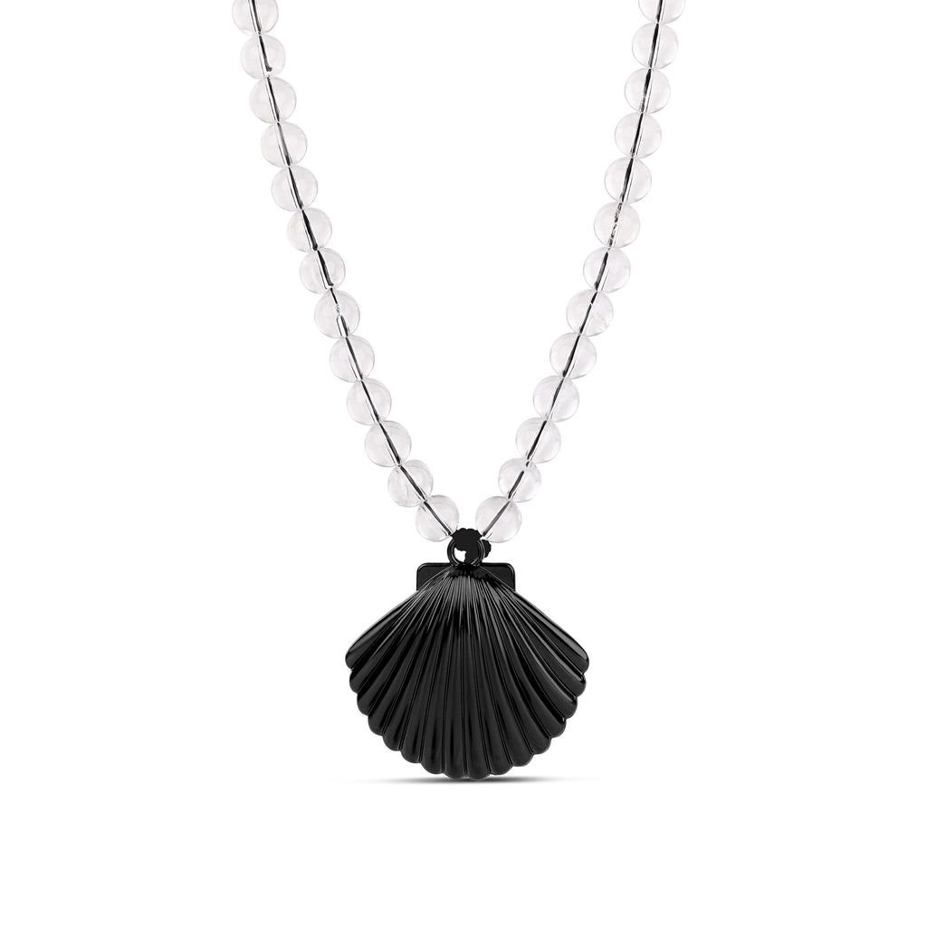 Midnight Beaded Shell Necklace