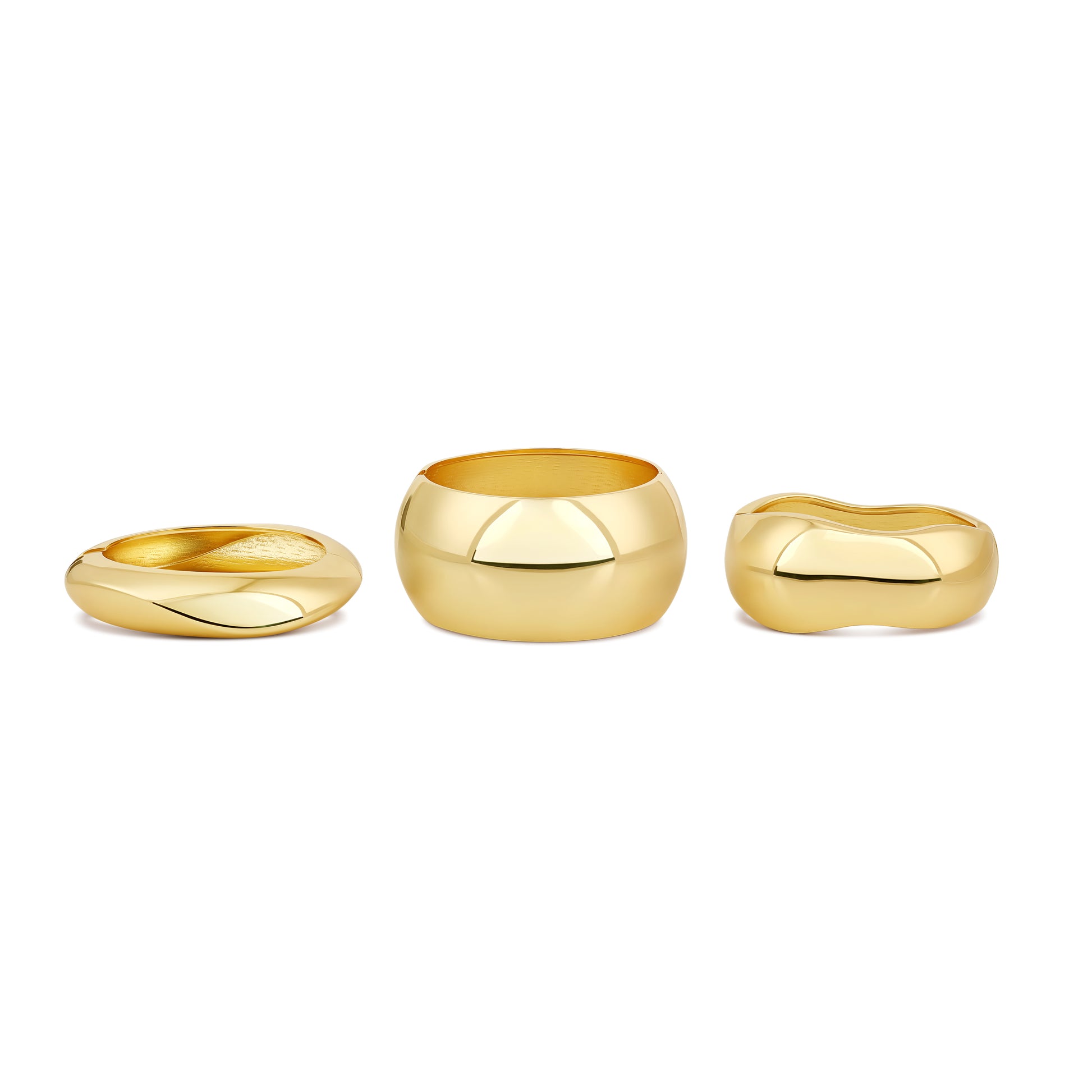 Luna Bangle Set Gold