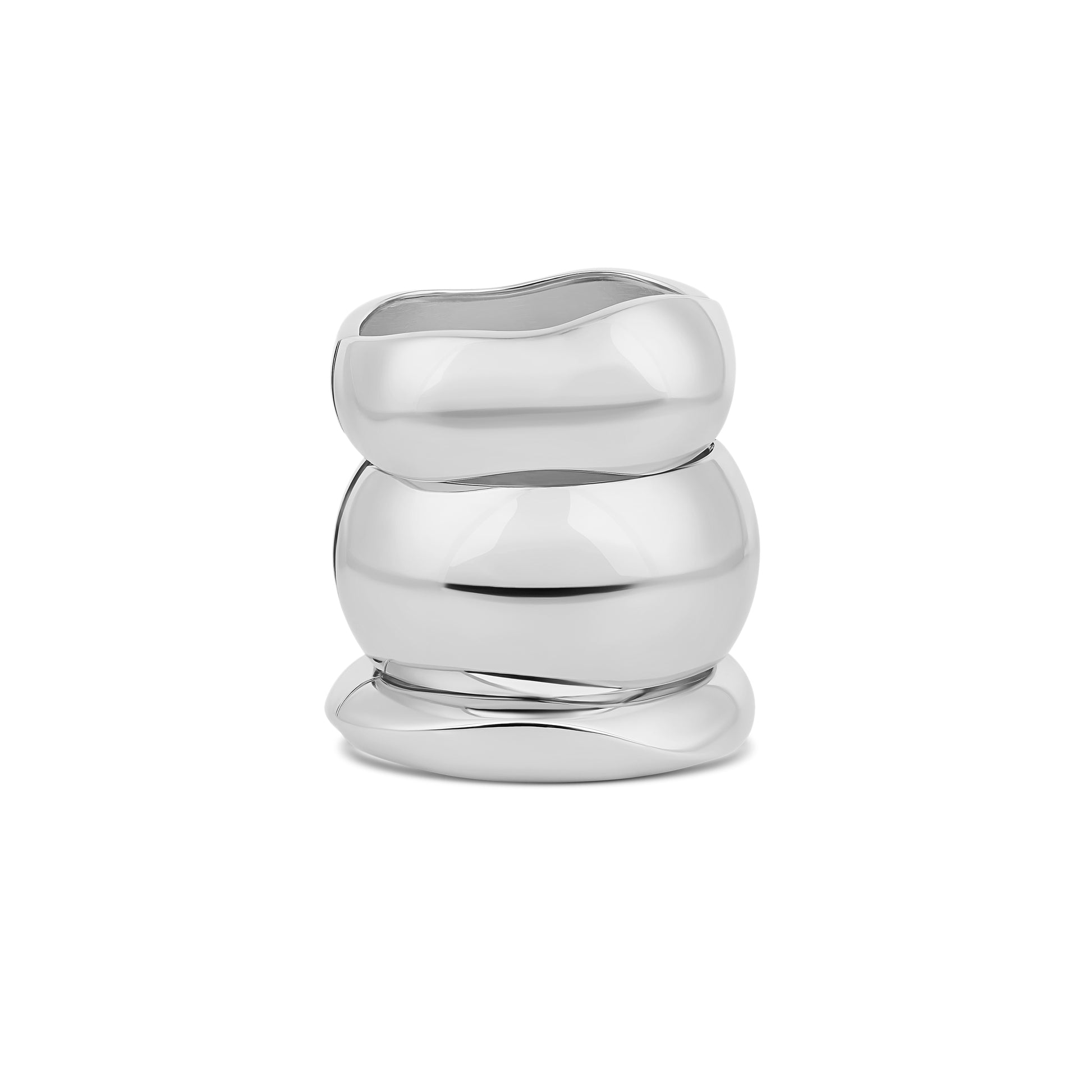 Luna Bangle Set Silver