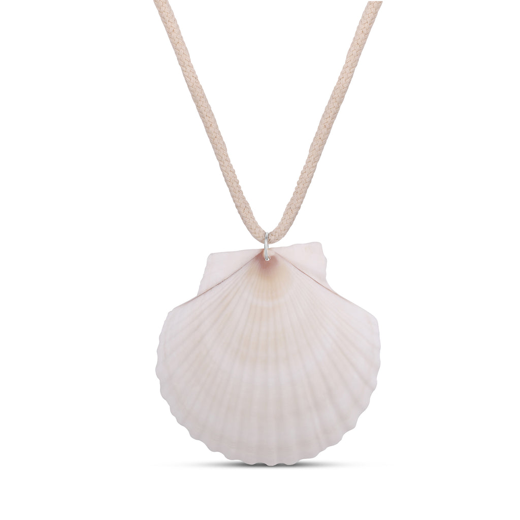 Ivory Shell Rope Adjustable Necklace