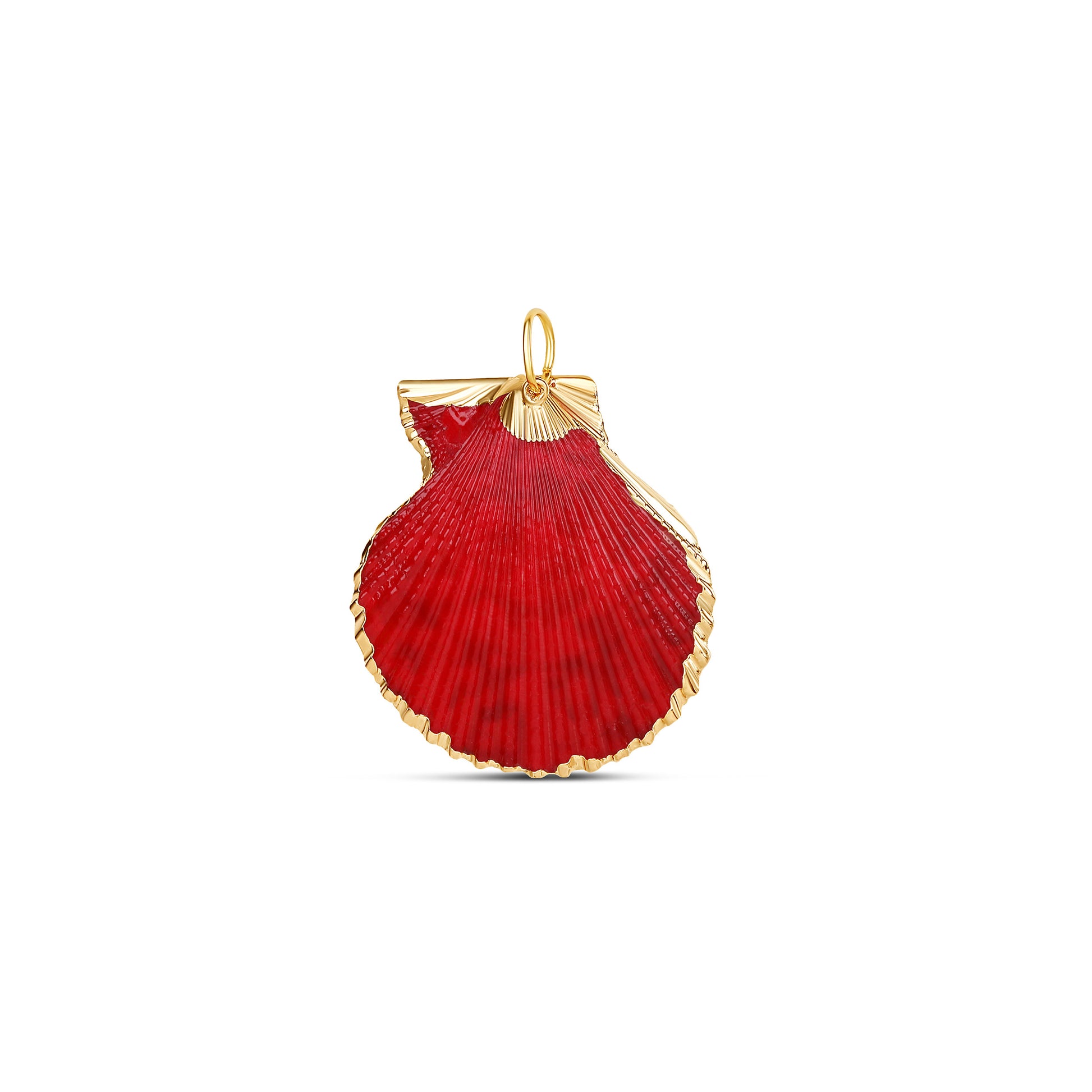 Crimson Shell Pendant