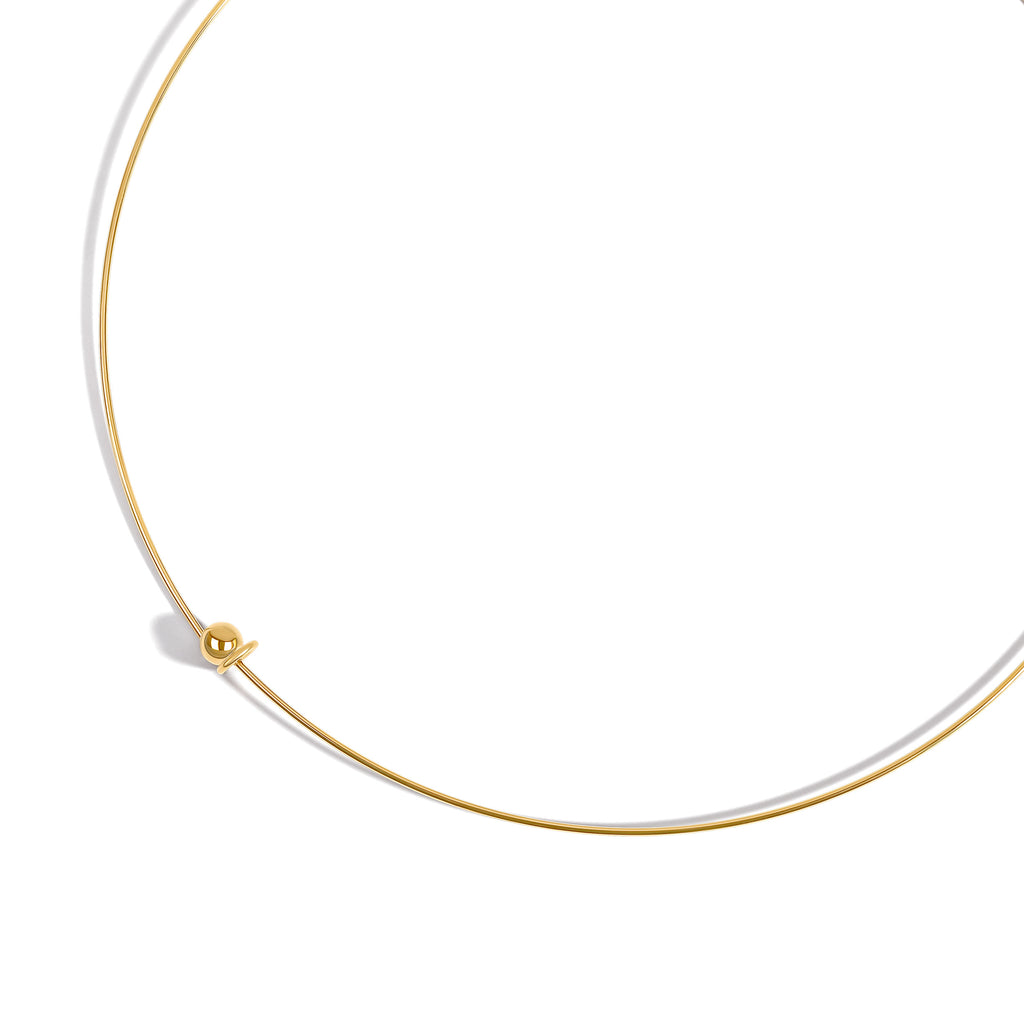Wire Choker in Gold