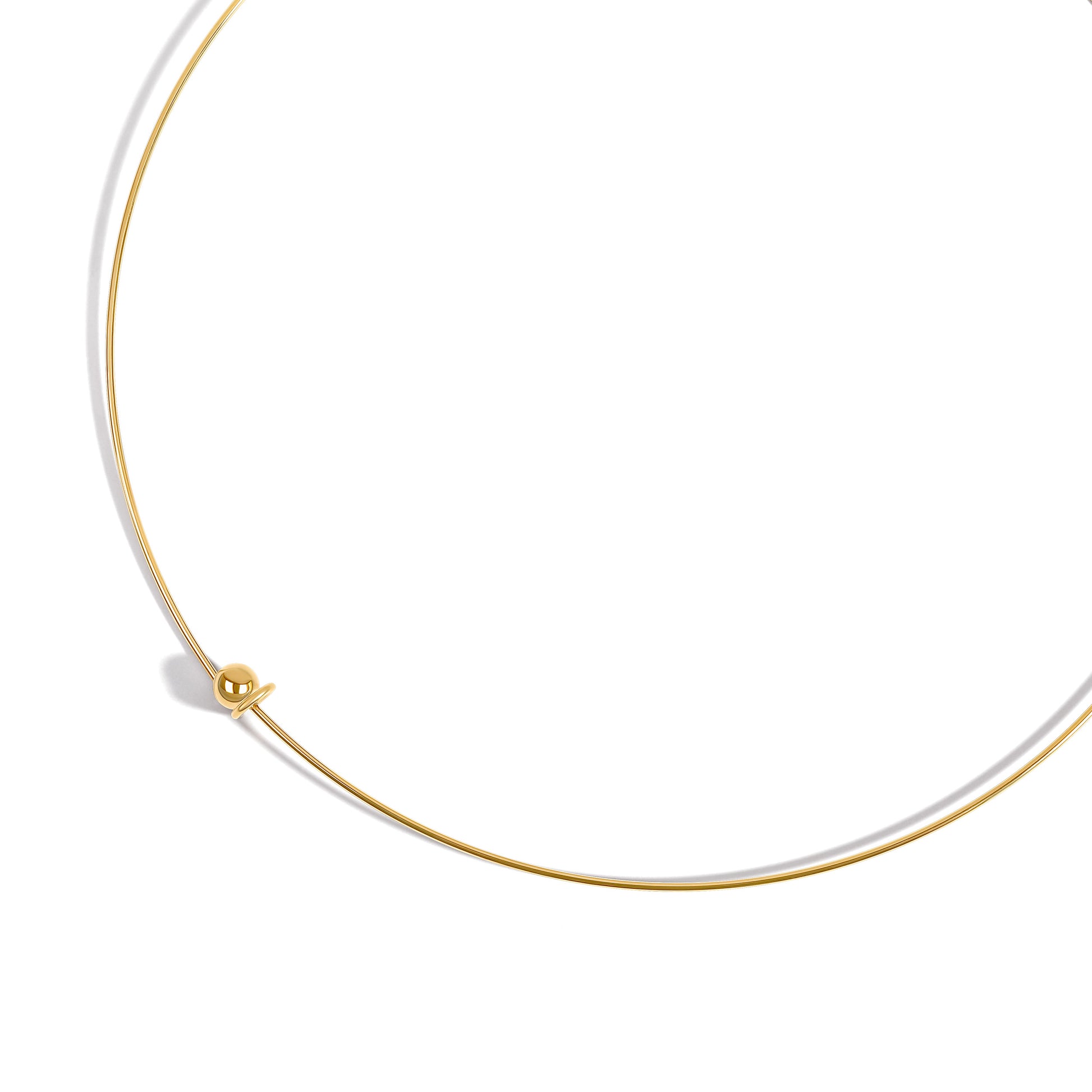 Wire Choker in Gold