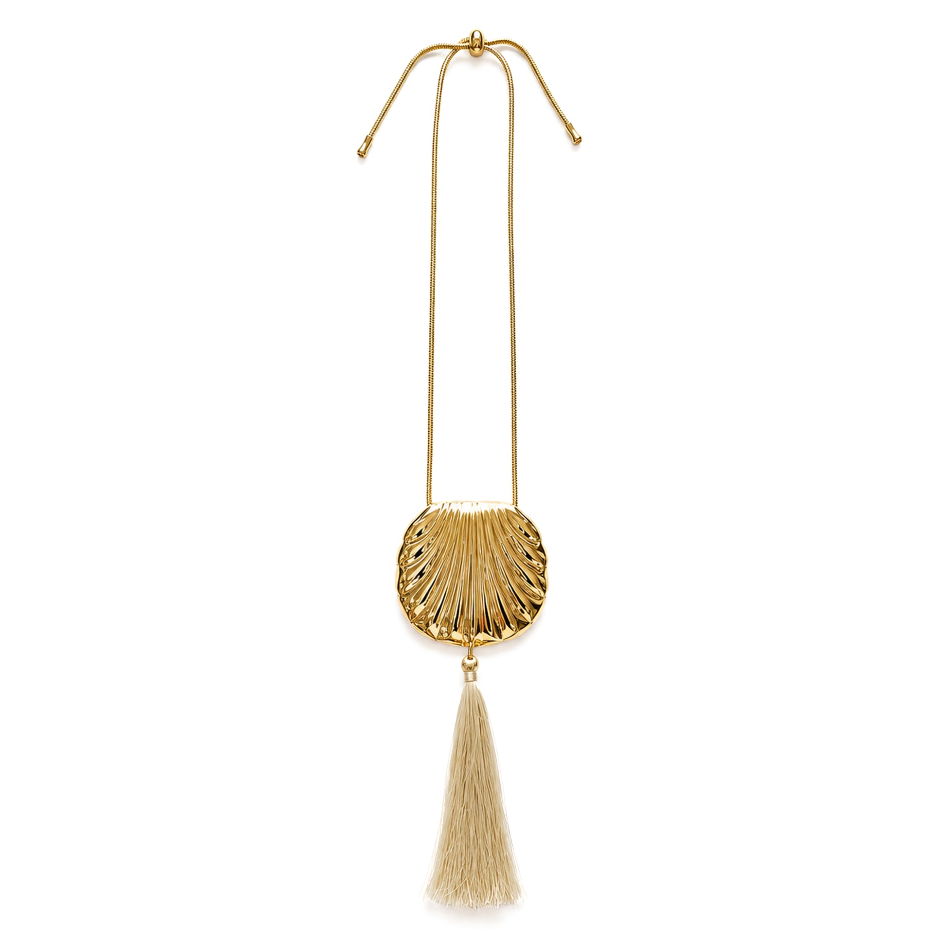 Sol Shell Tassel Necklace