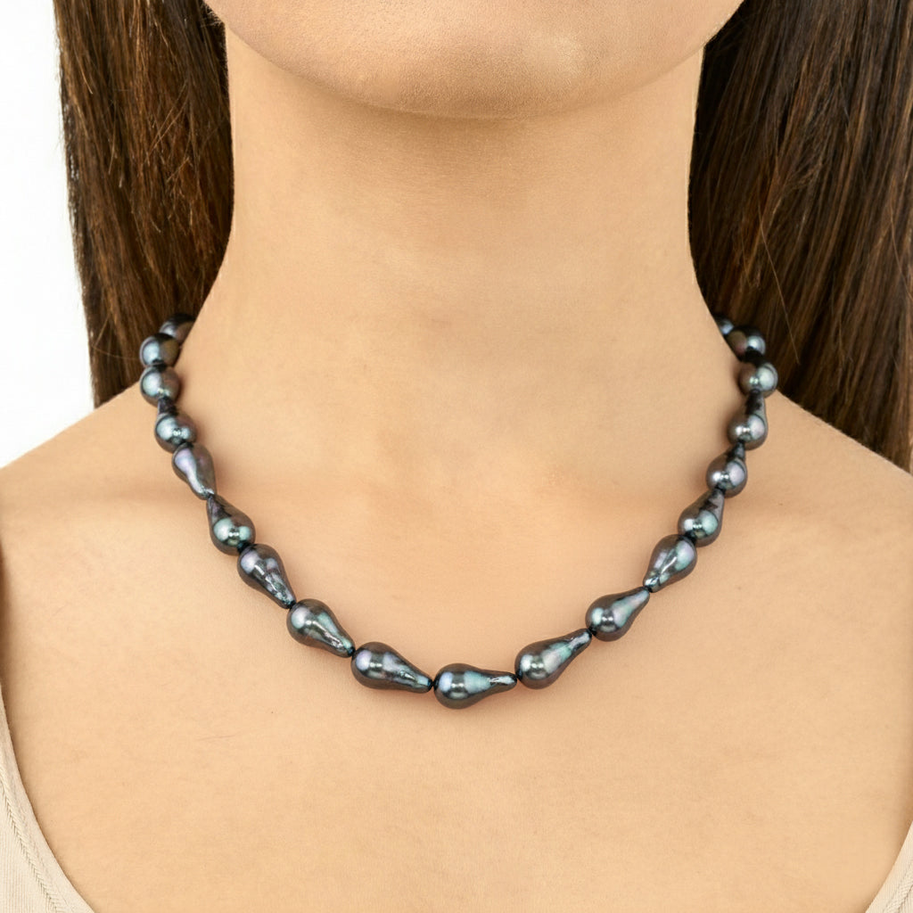 Bold Black Pearl Necklace