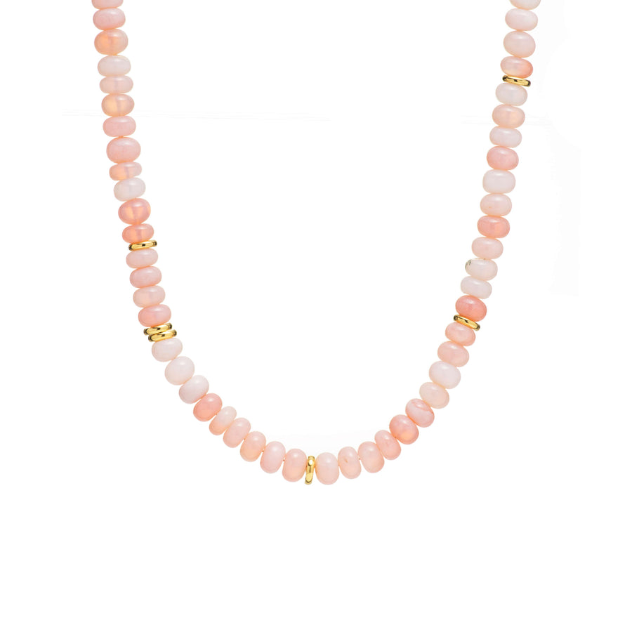 Rose Opal Beaded Necklace
