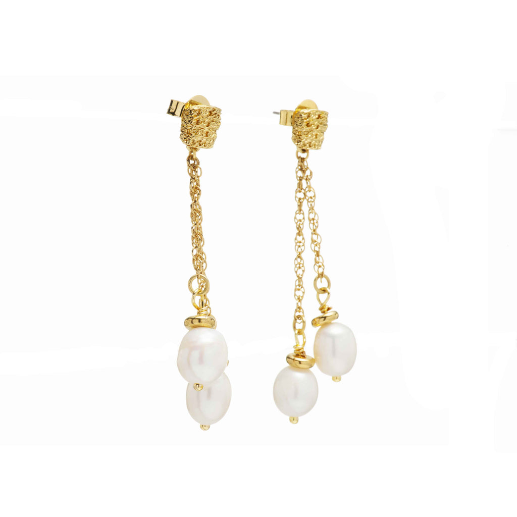 Pearl Knot Earrings