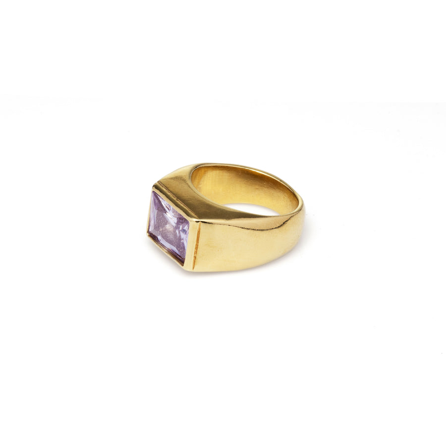 Stone Dome Ring in Lilac