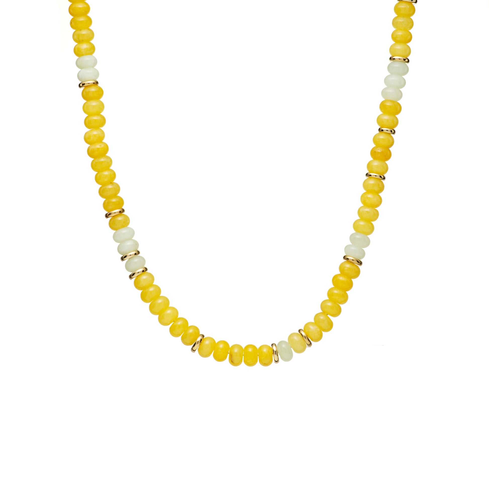 Beaded Stone Stacker Necklace