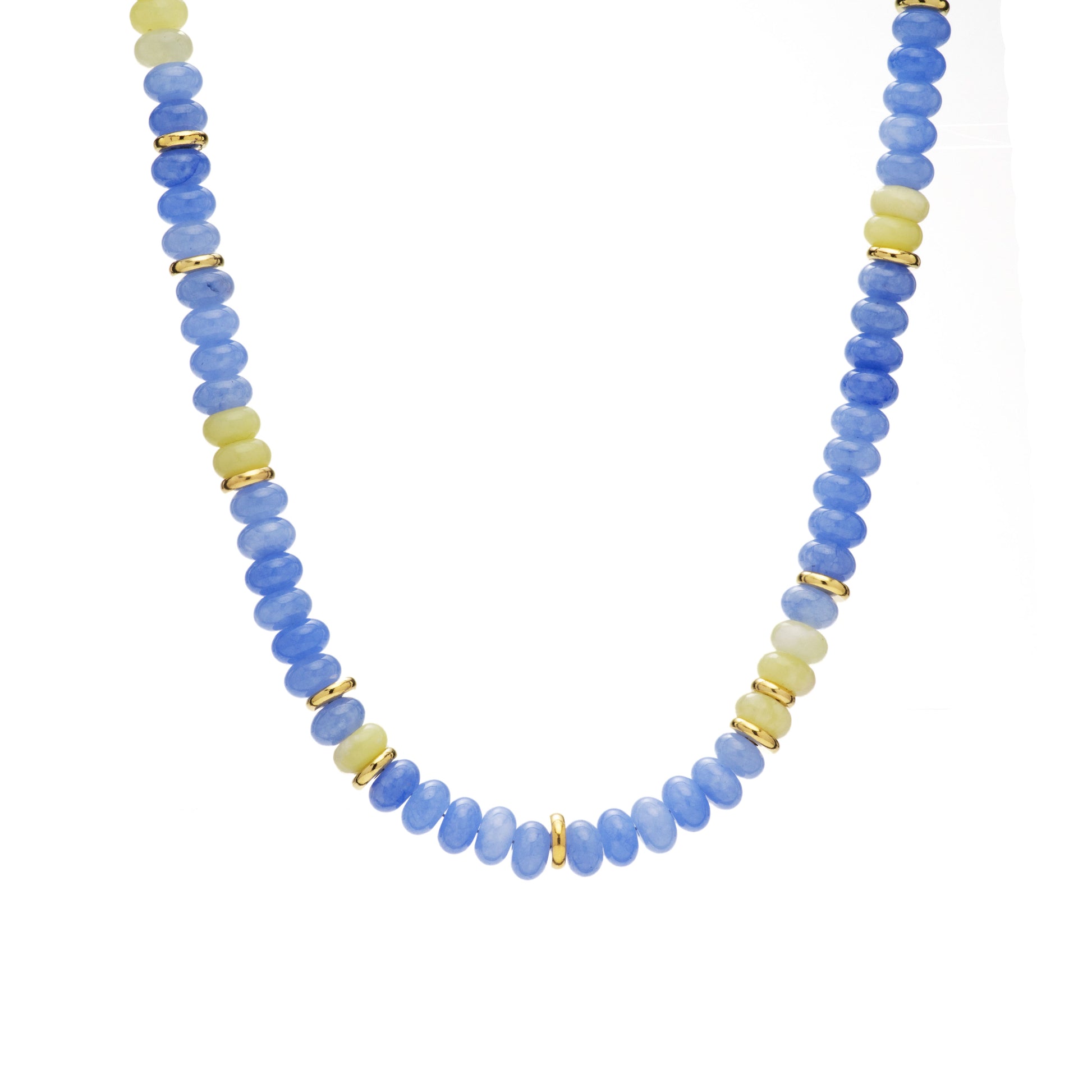 Beaded Stone Stacker Necklace