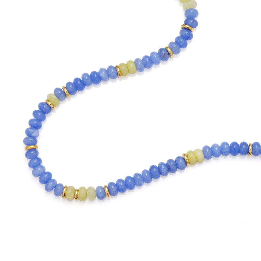 Beaded Stone Stacker Necklace