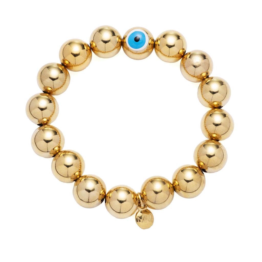 Hand Painted Beaded Stretch Bracelet