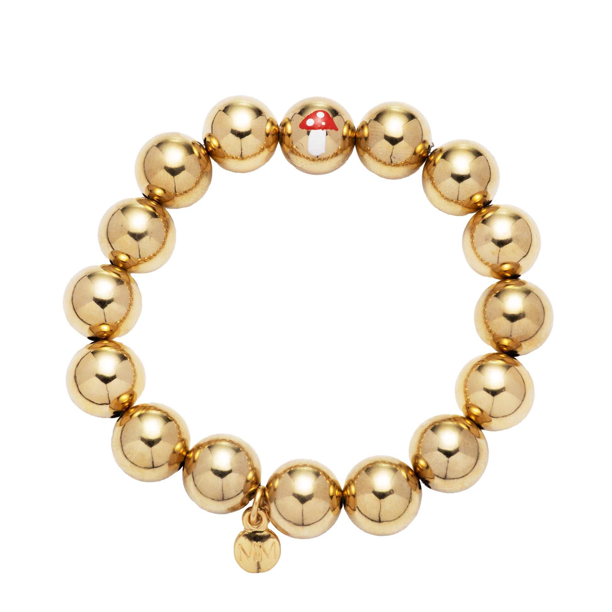 Hand Painted Beaded Stretch Bracelet