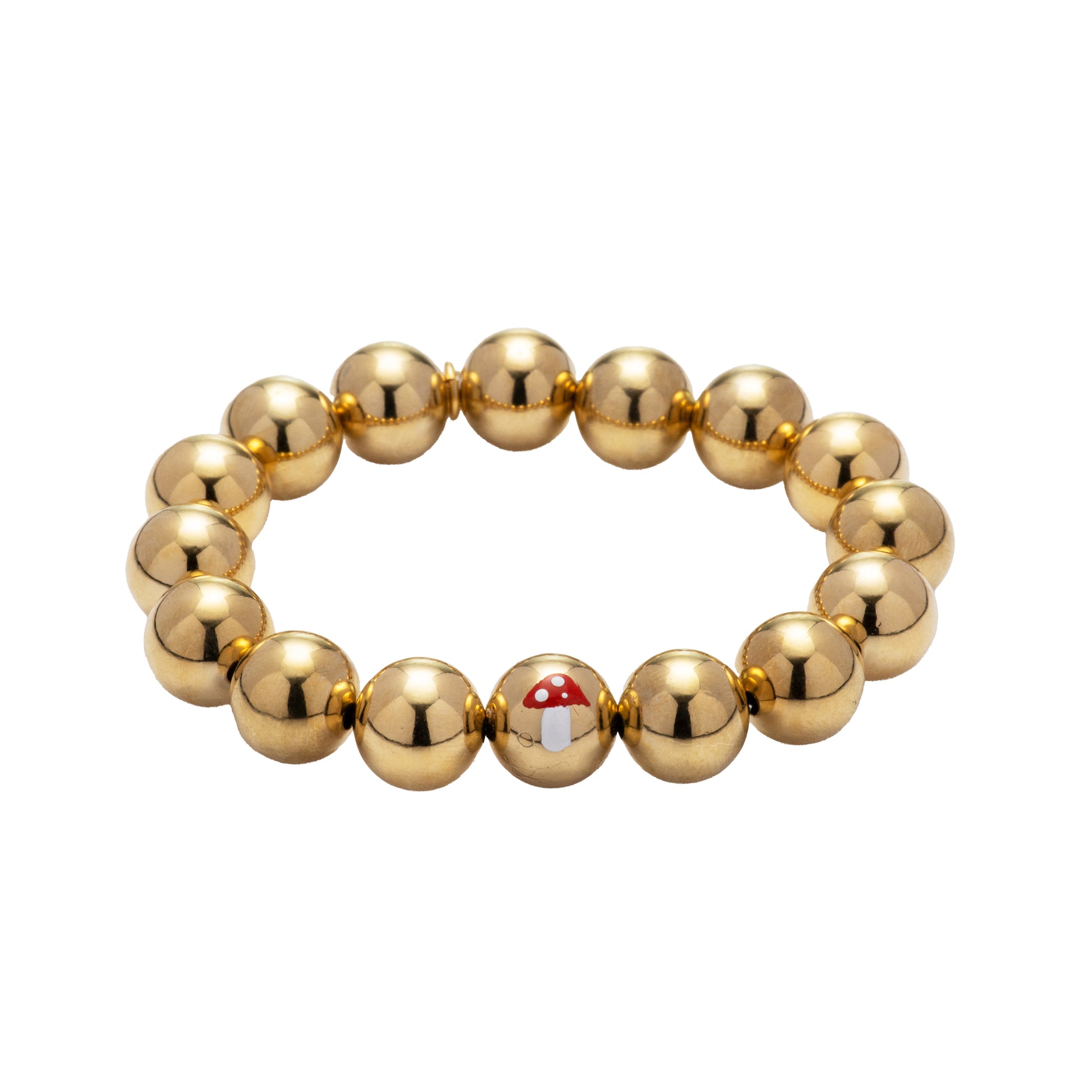 Hand Painted Beaded Stretch Bracelet