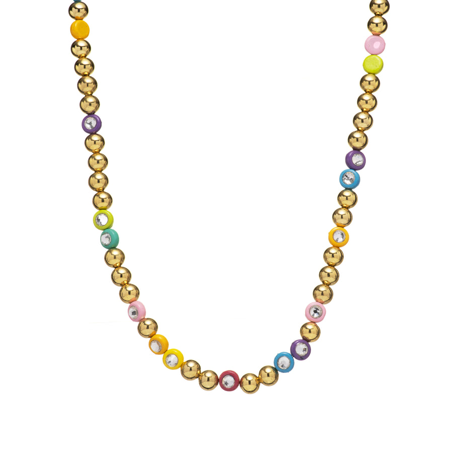 Enamel Beaded Necklace