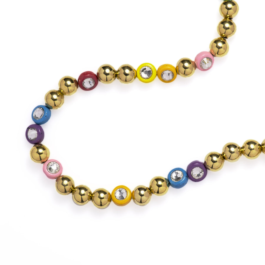 Enamel Beaded Necklace