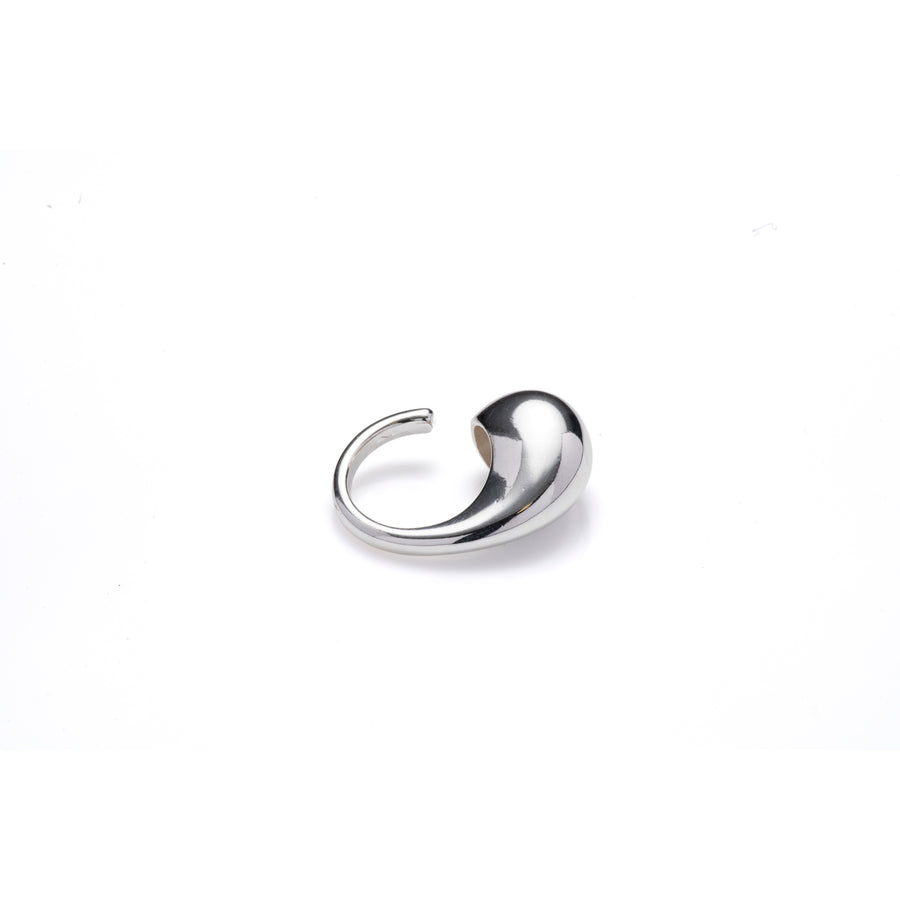 Adjustable Silver Dome Ring