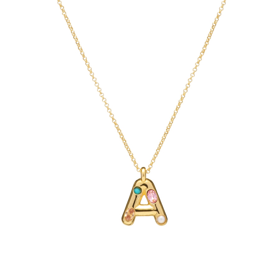 Embellished Initial Necklace