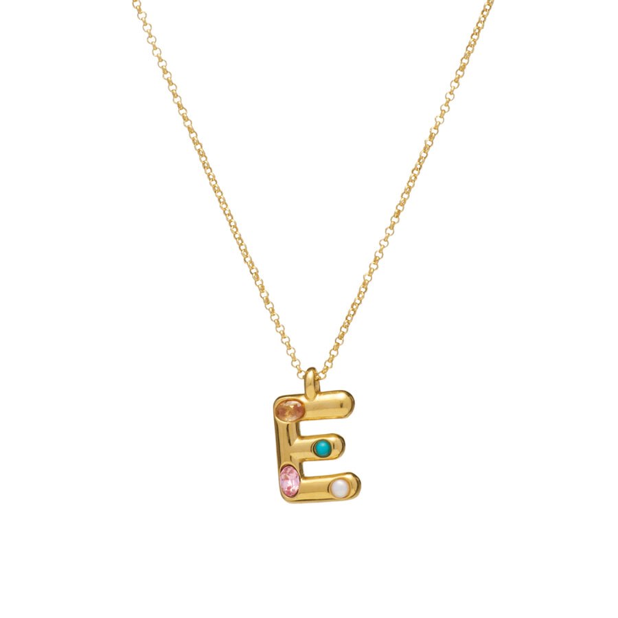 Embellished Initial Necklace