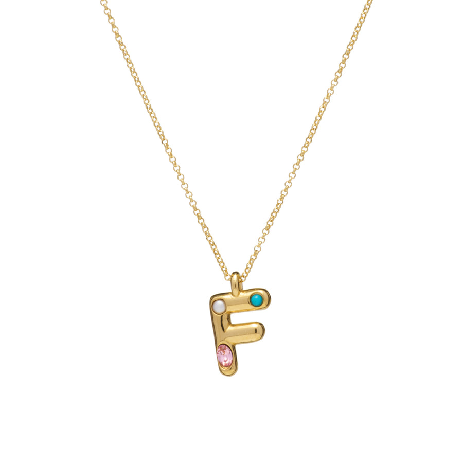 Embellished Initial Necklace