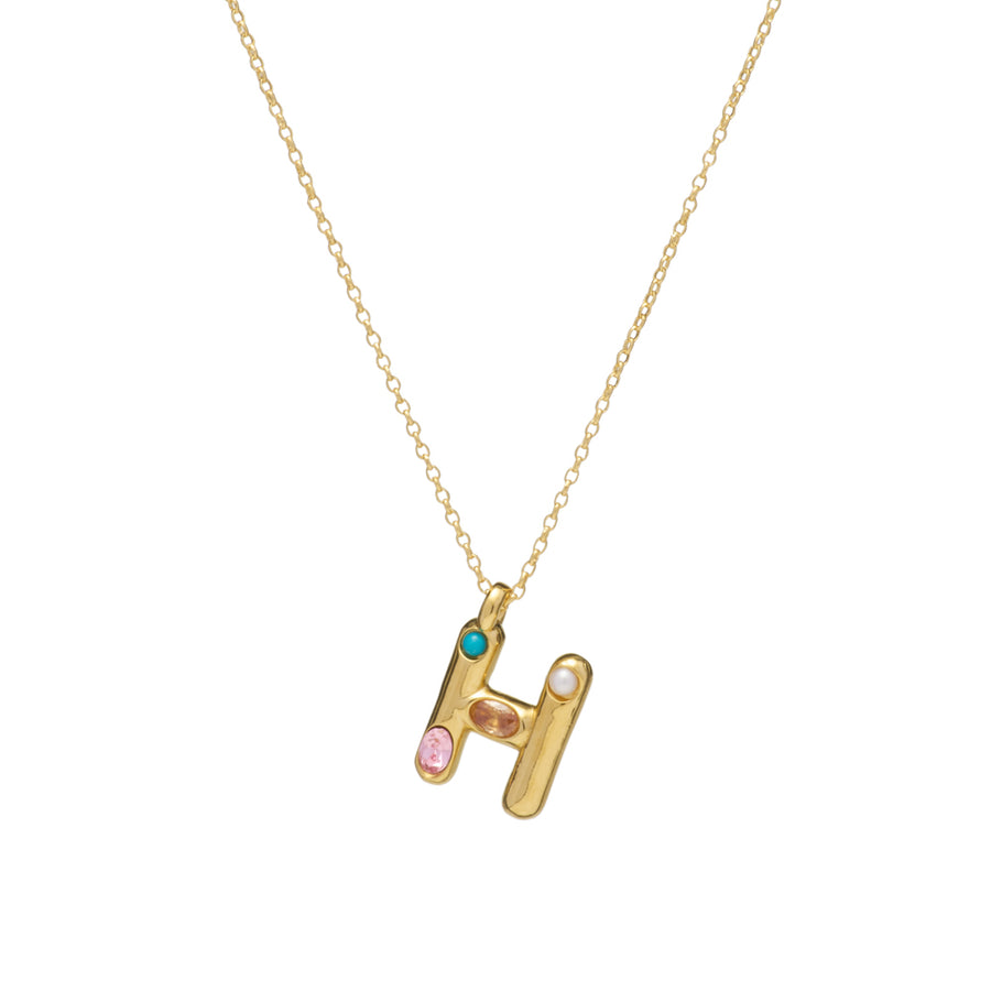 Embellished Initial Necklace