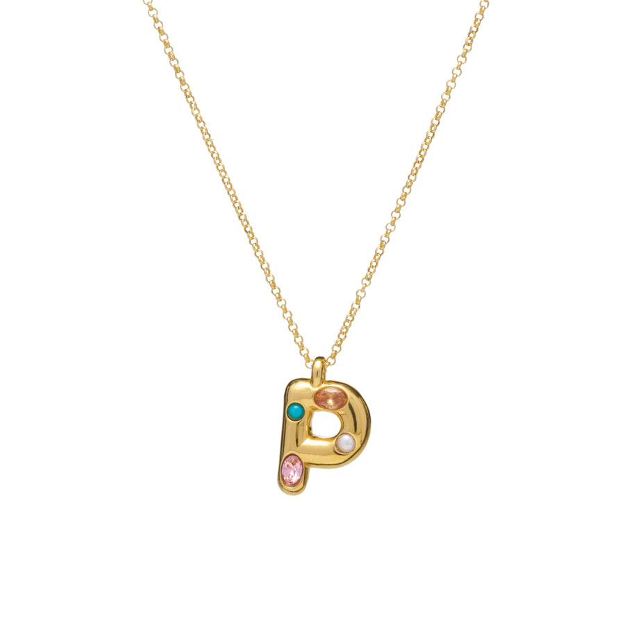 Embellished Initial Necklace