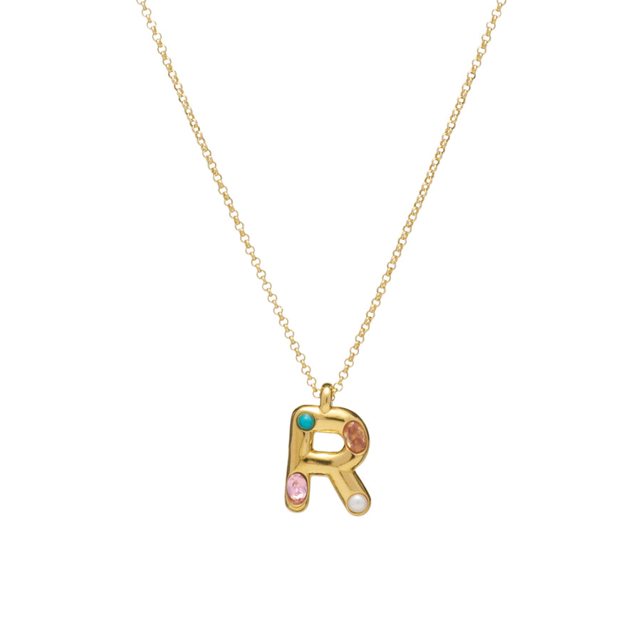 Embellished Initial Necklace