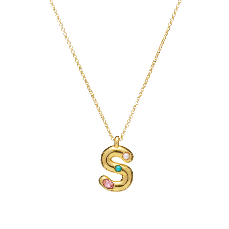 Embellished Initial Necklace