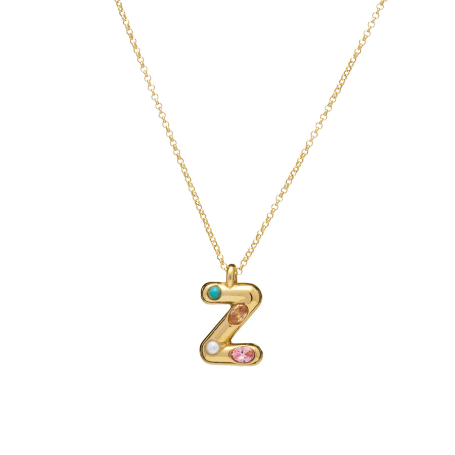 Embellished Initial Necklace