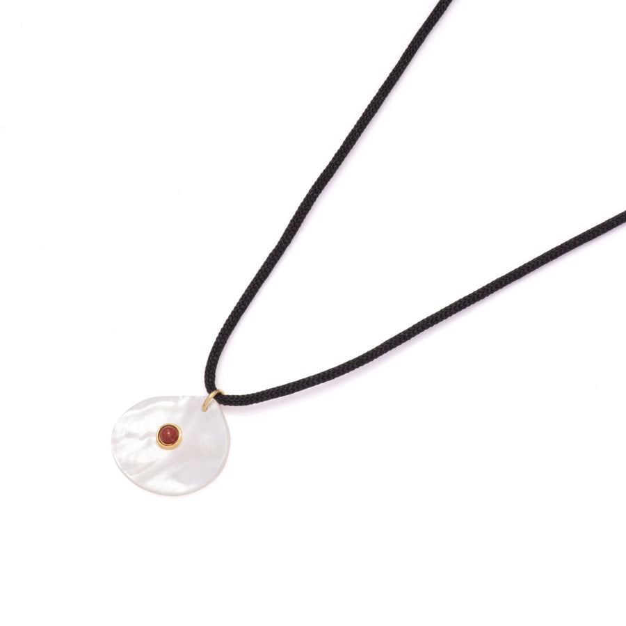 Adjustable Mother of Pearl Pendant Necklace