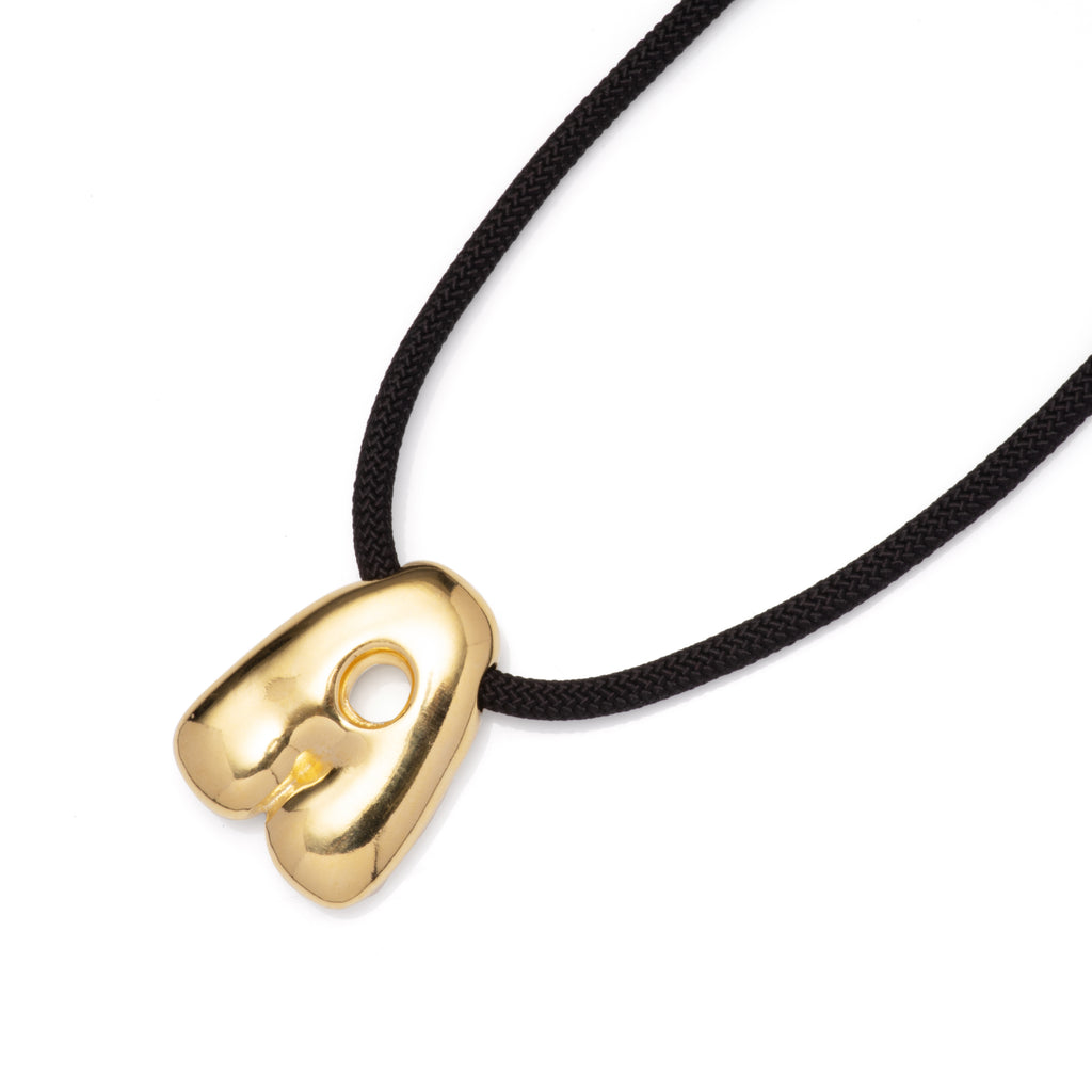 Puffy Letter Necklace