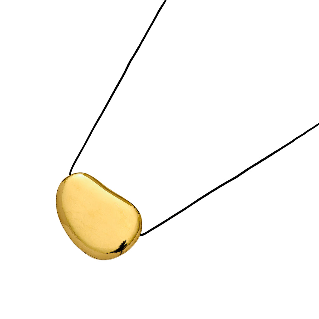 Gold Bean Adjustable Necklace