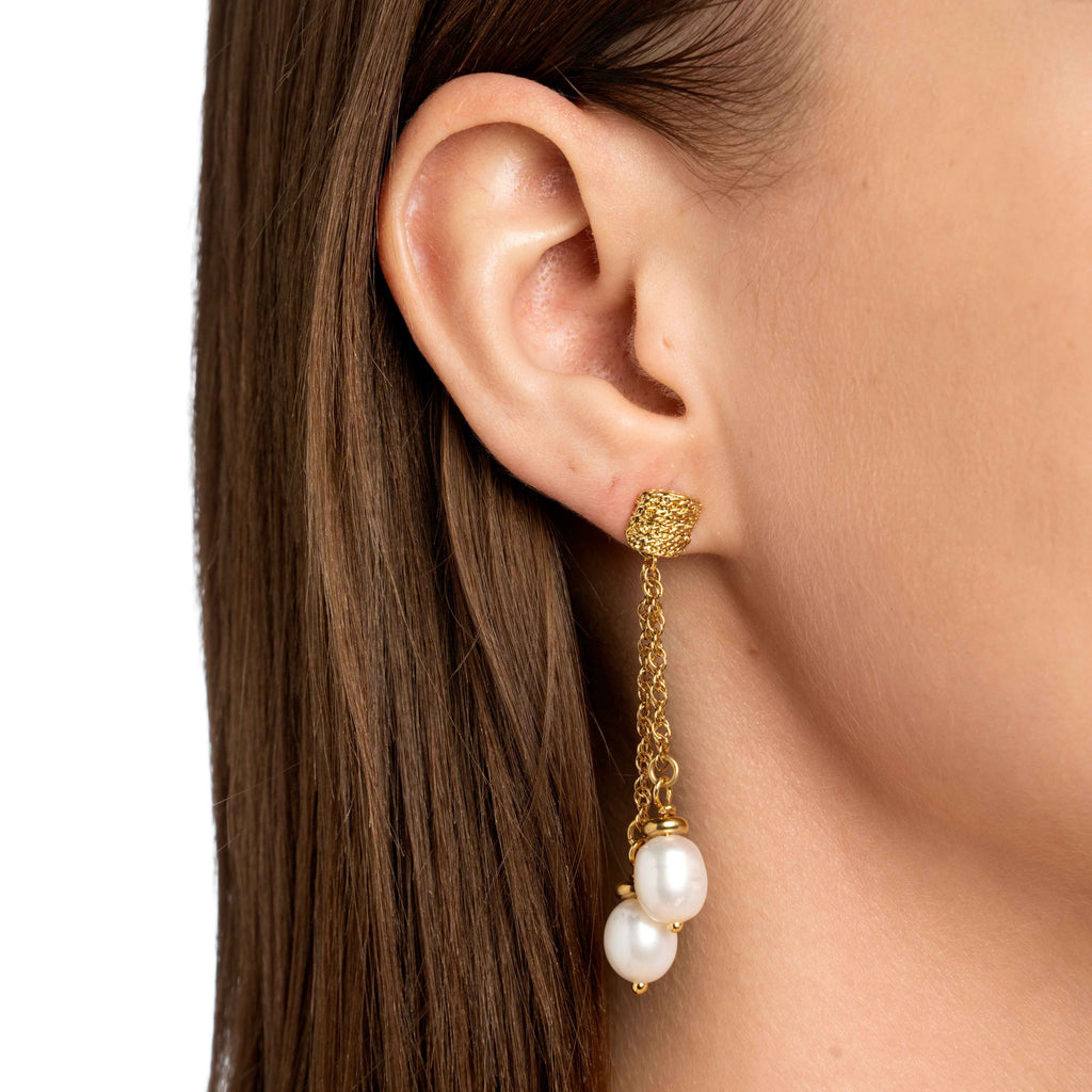 Pearl Knot Earrings