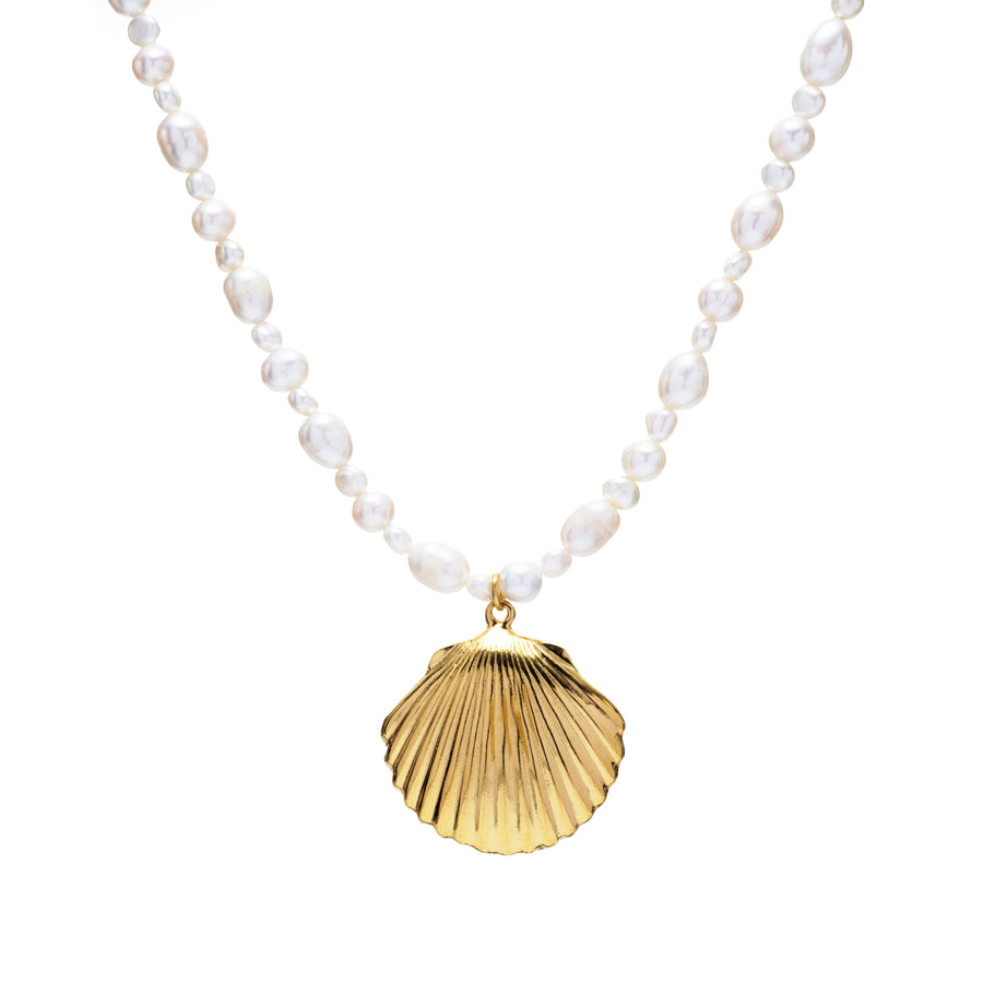 Shell and Pearl Necklace