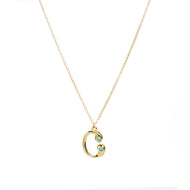 Turquoise Bubble Initial Necklace – MAYAMAR