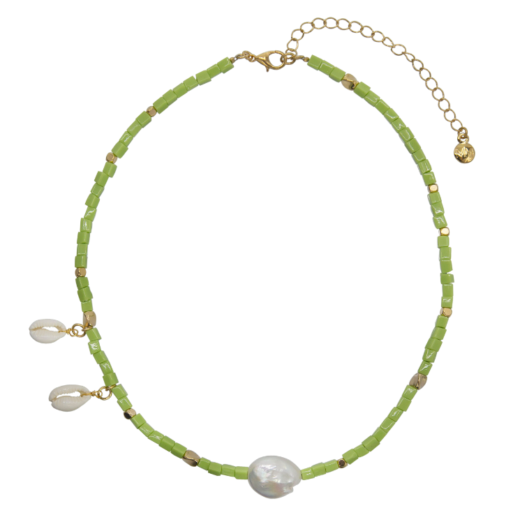 Colorful Pukka Pearl and Shell Necklace