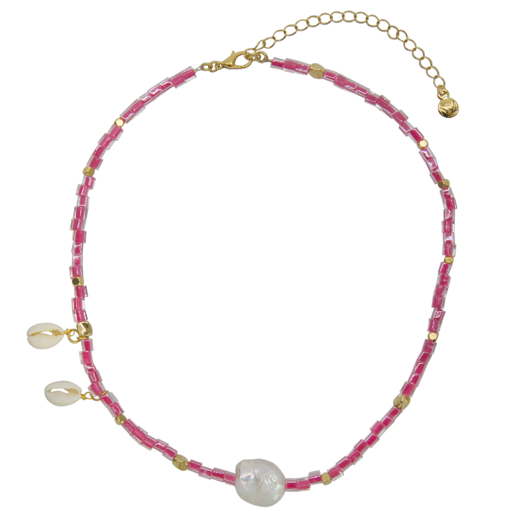 Colorful Pukka Pearl and Shell Necklace