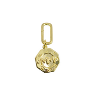 Octagon Monogram Charm