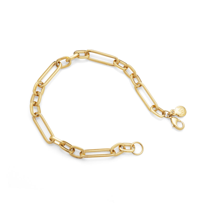 Figaro Chain Link Bracelet